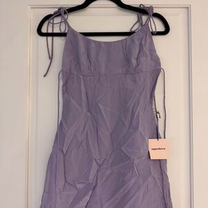 Superdown Light Purple Tie-Strap Dress